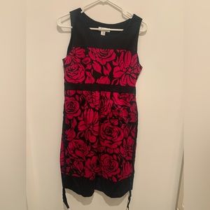Maternity- Morherhood dress, black and magenta, size medium